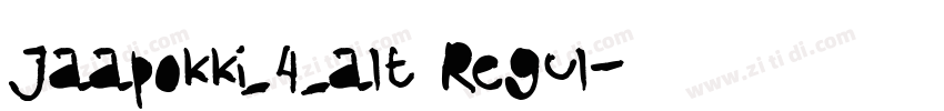 Jaapokki_4_alt Regul字体转换